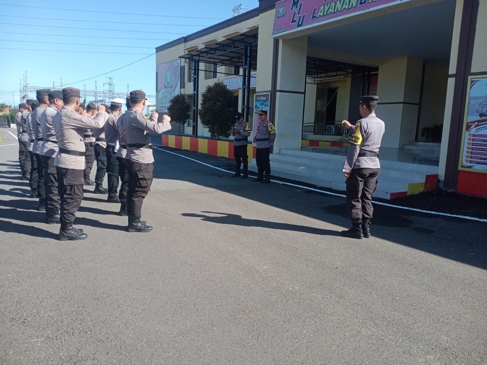 Apel Polres Bolmong saat pengamanan Paskah